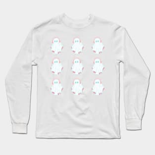 autistic ghost pattern Long Sleeve T-Shirt